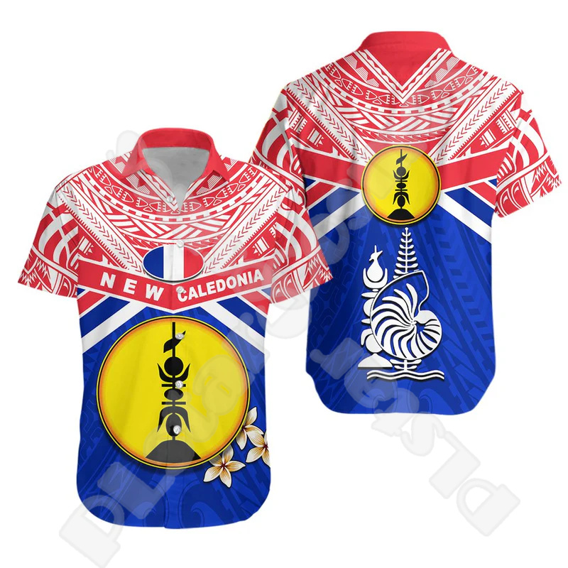 3D Printing Name - Custom Name New Caledonia Hawaiian Shirts