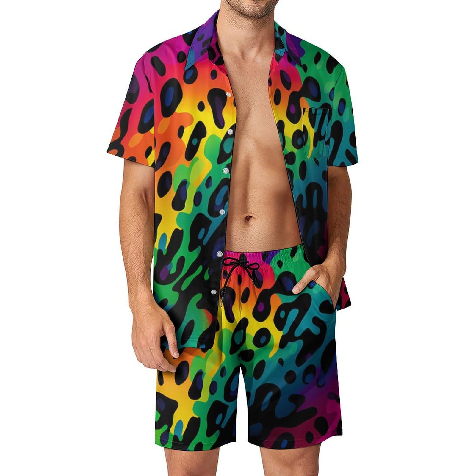 3D Printing Kpop - Summer Irregular Geometric 3D Print Men