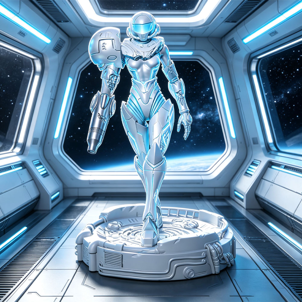 3D Printing Apps - 1/24 Sci-fi Powered Armor Warrior, Female