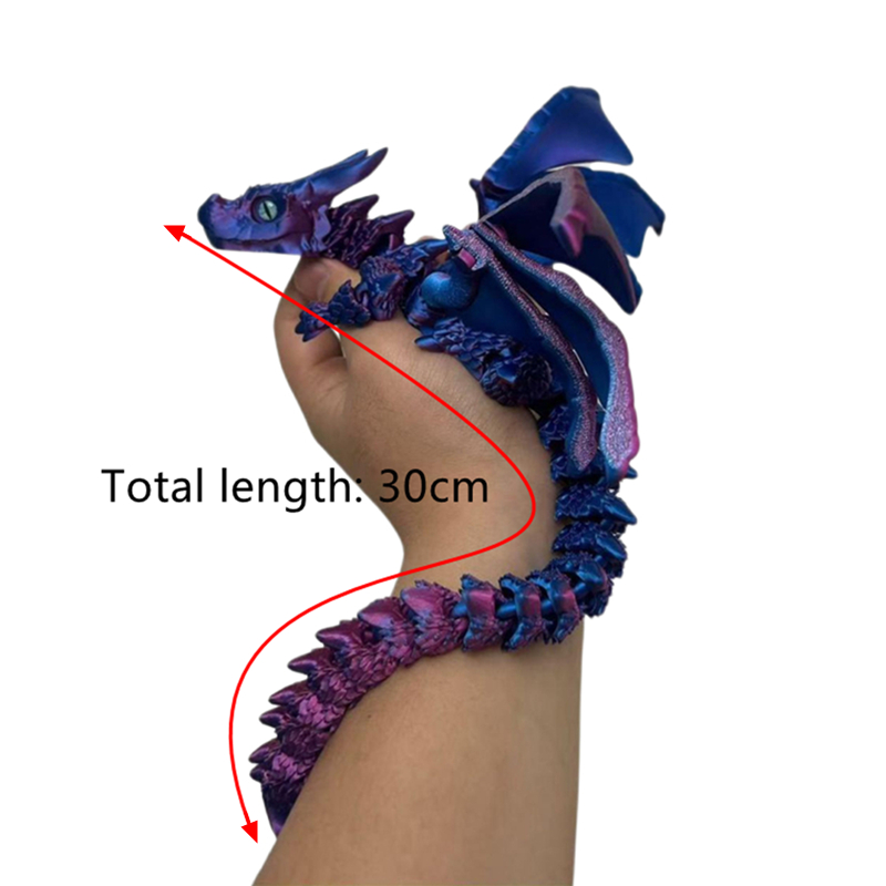3D Printing Apps - 3D Printed Winged Carriage Dragon Figurine