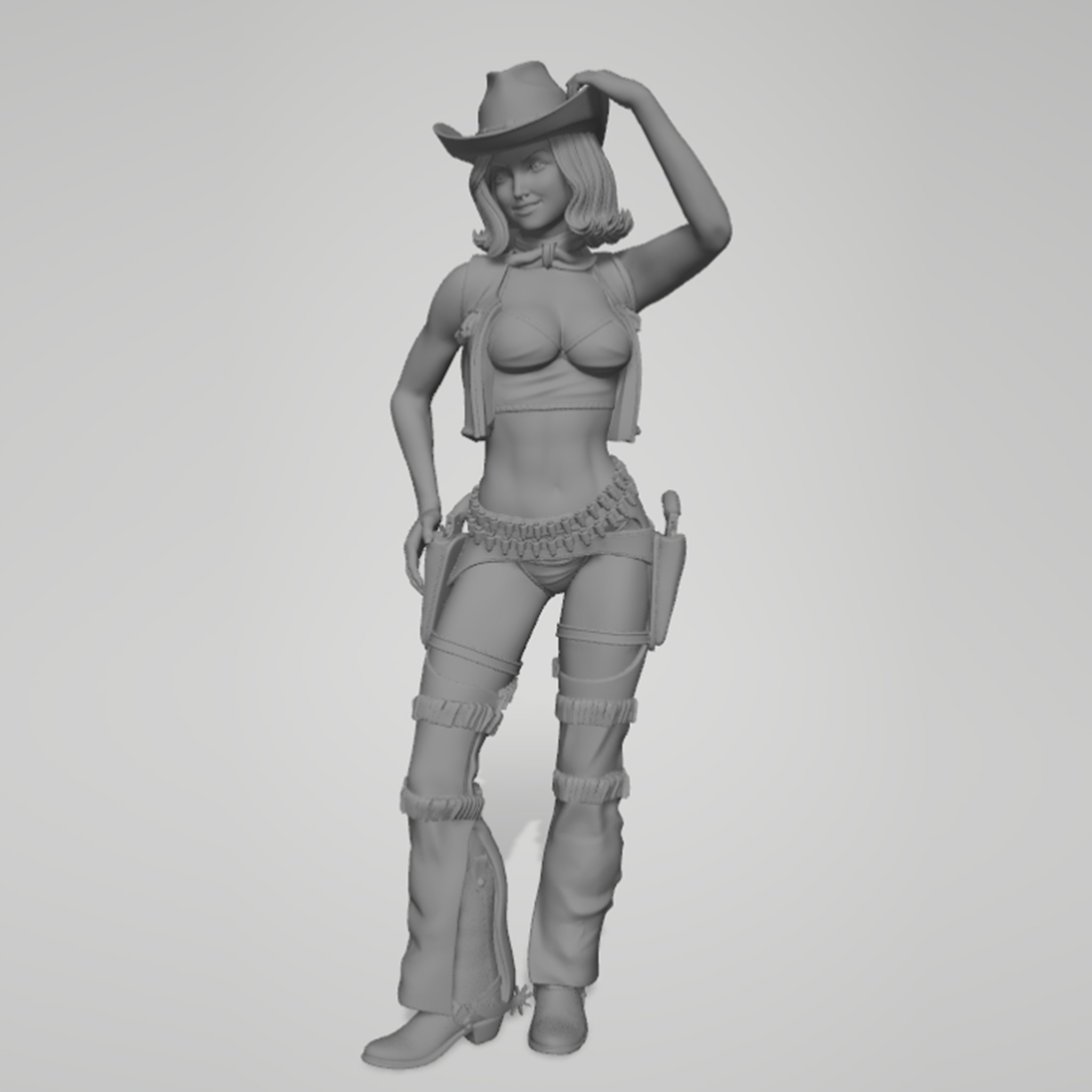 1/24 1/18 1/12 cowboy girl Una - đánh giá và giá 3D Printing Apps
