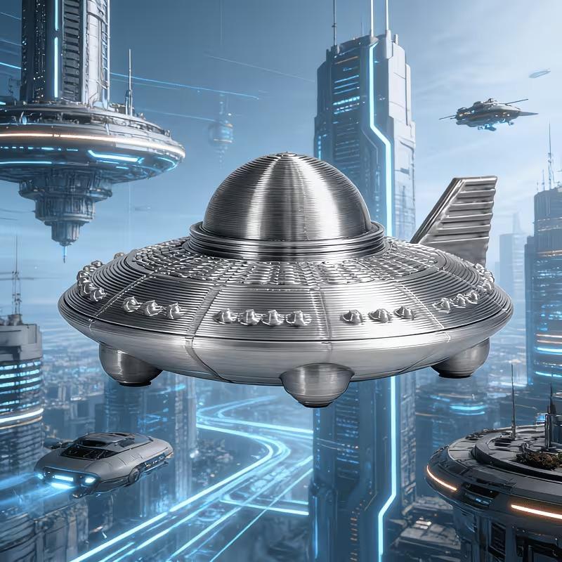 3D Printed UFO Figurines Retro - đánh giá và giá 3D Printing Apps