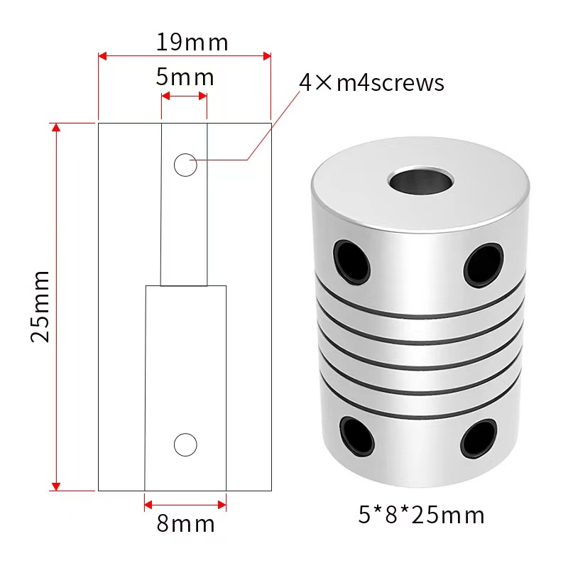D19L25 3/4mm 5mm 6mm 6.35mm 8m - đánh giá và giá 3D Printing Z Axis