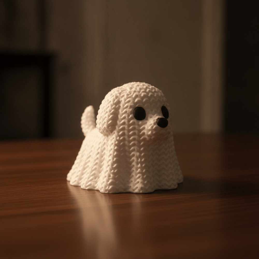 Knitted Texture Halloween Ghos - đánh giá và giá 3D Printing Apps