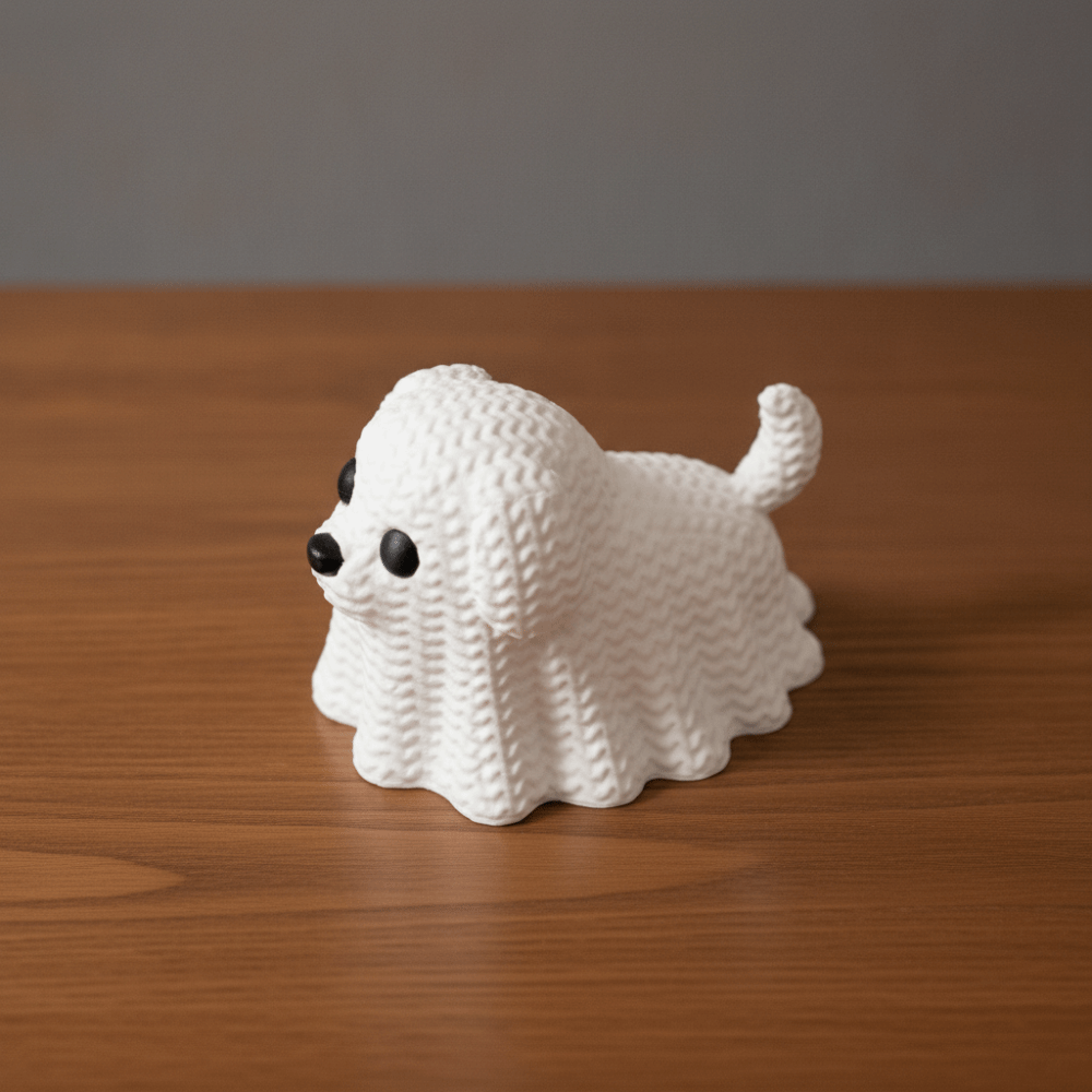 Knitted Texture Halloween Ghos - đánh giá và giá 3D Printing Apps