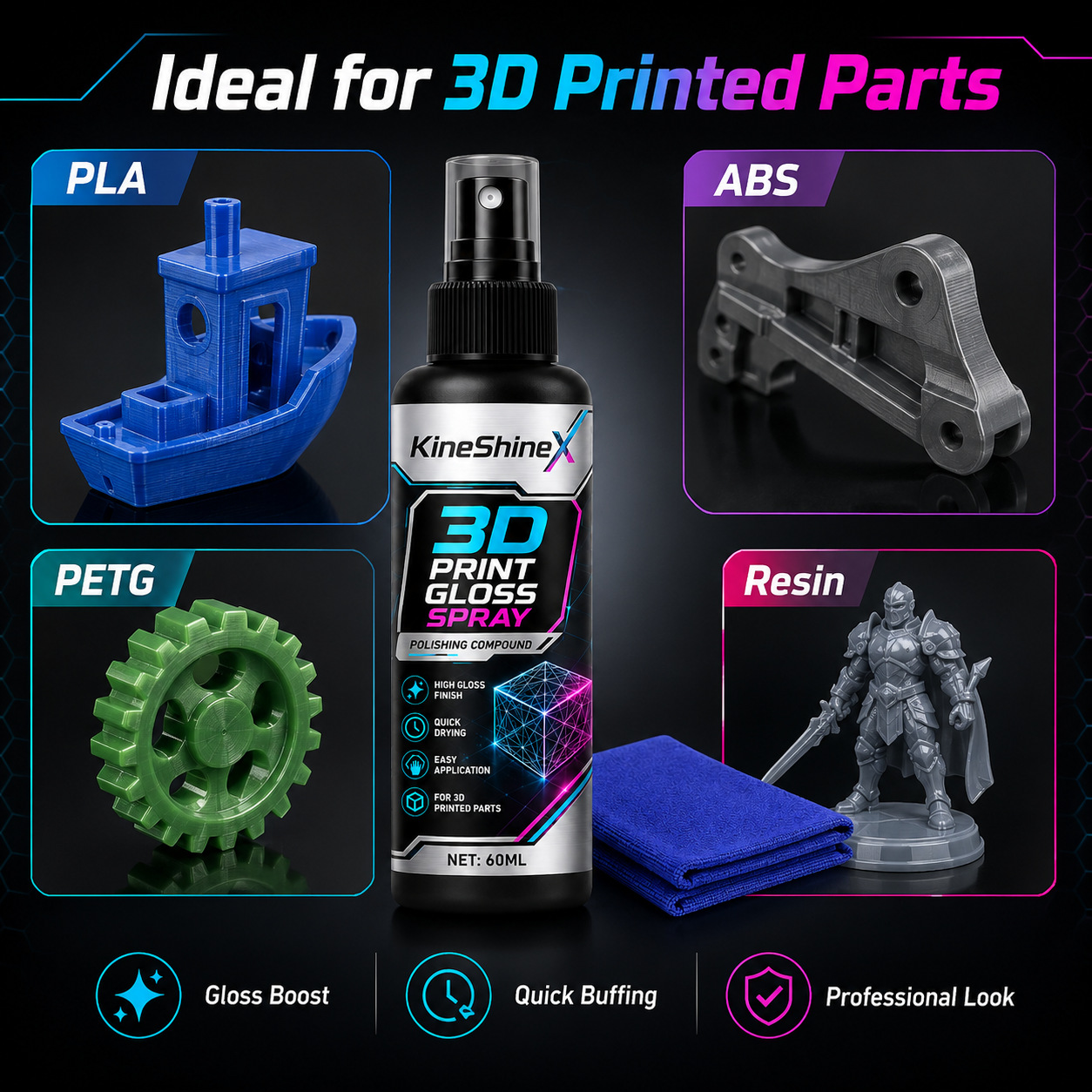 3D Print Gloss Spray Polishing - đánh giá và giá 3D Printing App