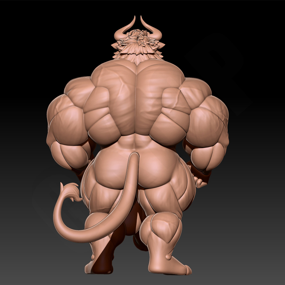 Hunky Fitness Muscle Bull 1/24 - đánh giá và giá 3D Printing Apps