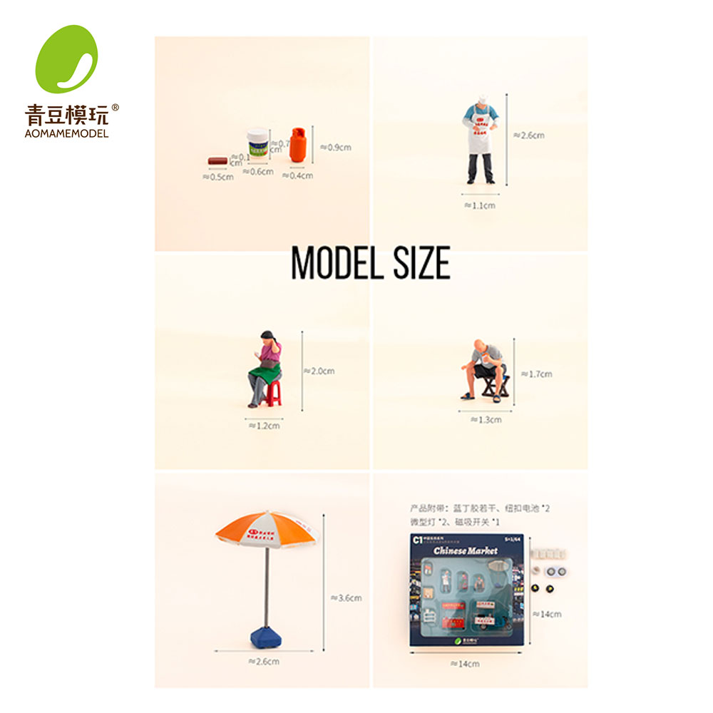1/64 Night market s Model Kit- - đánh giá và giá 3D Printing Apps
