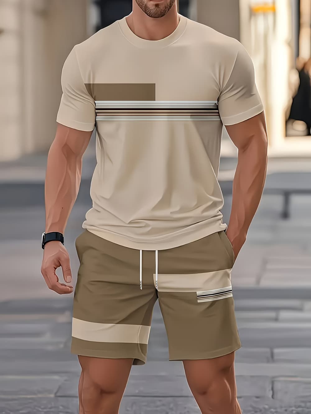 Men's Summer Sets Funny 3D Str - đánh giá và giá 3D Printing Kpop