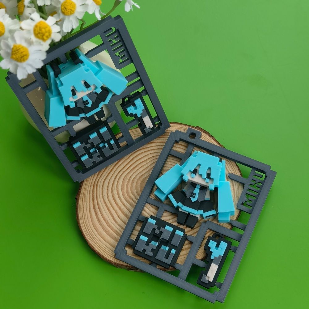 3D Printed Cute Pixel Hatsune  - đánh giá và giá 3D Printing Gundam
