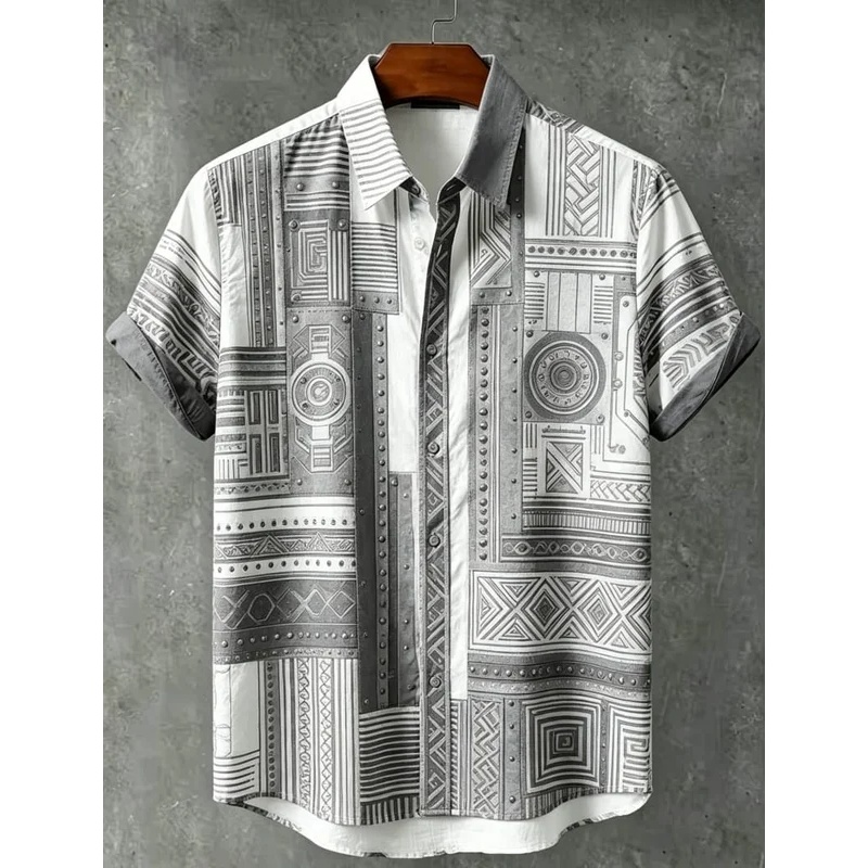 Men's Ethnic Patchwork Printed - đánh giá và giá 3D Printing Cancer