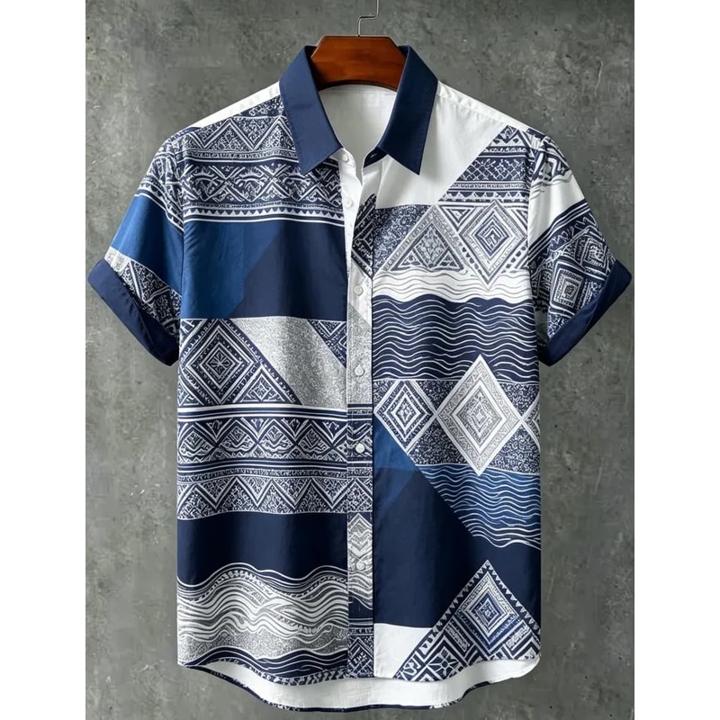 Men's Ethnic Patchwork Printed - đánh giá và giá 3D Printing Cancer