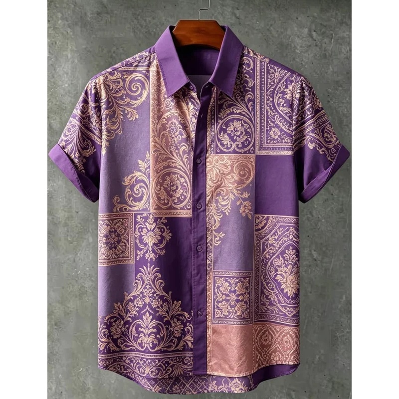 Men's Ethnic Patchwork Printed - đánh giá và giá 3D Printing Cancer