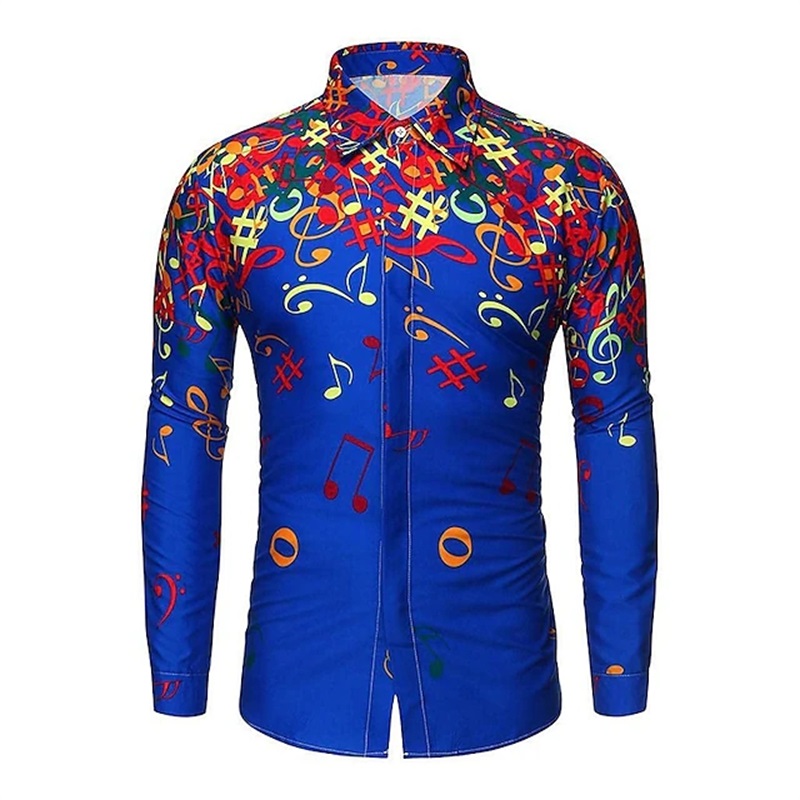 Men's Button Up Shirt Full Pri - đánh giá và giá 3D Printing Cancer